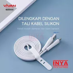 VIVAN SM100S DATA CHARGING CABLE 100cm ORIGINAL - KABEL MINI MICRO USB