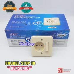 Saklar Engkel Stop Kontak IB Arde Dexta DX - 802 ON OFF Plus Colokan Tanam Tembok SNI Berkualitas bukan Broco Loyal Panasonic