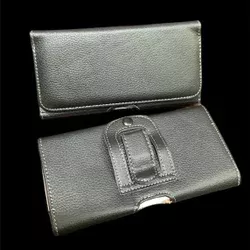 universal 6.5inchi sarung pinggang hp bahan kulit model dompet sarung pinggang kulit