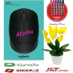 Logitech M170 Mouse Wireles Original. Warna Hitam