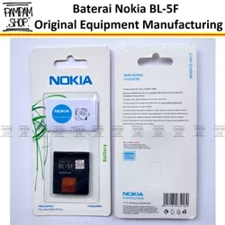 Baterai Handphone Nokia E65 N93i N95 N96 X5-01 BL5F BL-5F Original OEM | Batre, Batrai, Battery, HP, BL 5F, X5 01, N 95, 96, E 65