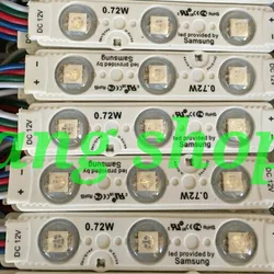 Modul 5050 3 Led Lensa 12V RGB Tipe 6516 Led Provided By Samsung Modul RGB Mata besar 5050 12 Volt 12 V . Wajib Order Kelipatan 100 Pcs