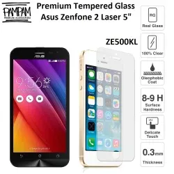 Premium Tempered Glass Asus Zenfone 2 Laser 5 Inch Inchi ZE500KL Z00RD Z00ED ZE500KG 9H HP Anti Gores Layar Handphone Screen Guard Protector Inci