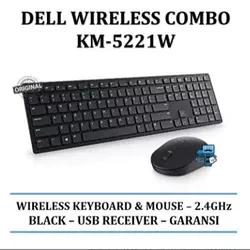 Keyboard  Mouse Dell KM5221W Wireless Combo Keyboard and Mouse