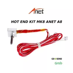 Hotend Kit Nozzle MK8 Extruder Throat Heater 1.75mm 0.4mm Anet A8 A8 Plus