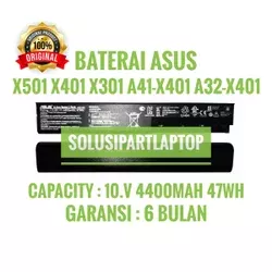 Baterai Asus X401 X401A X401U X401U A42-X401 A32-X401 ORI