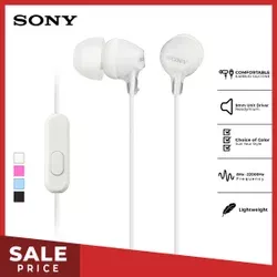 Sony MDR-EX15AP Handsfree In-ear - White SONY Earphone Headset Headphone Original Sony oficial store Sony Oficial Store