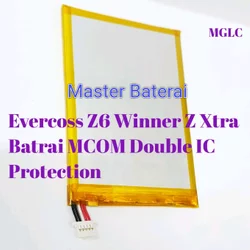 Baterai Evercoss Z6 Winner Z Extra Batrai Cross Winner Z Xtra Z 6 Batray Coss Z6winner Z Extra Fleksible Batray Double IC Prote