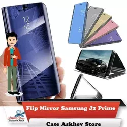 Flip Smart Mirror Samsung J2 Prime Cover Stand Sview Auto Lock Case