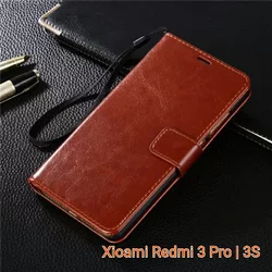 Flip Cover Case Wallet Leather Xiaomi Redmi 3 Pro | 3S | 3S Prime