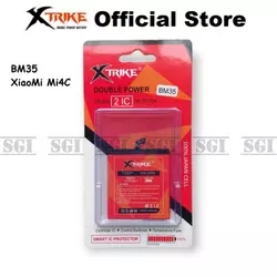 Baterai XTRIKE Double Power Original XiaoMi BM35 Mi4C Batre Batrai Battery Handphone HP Xiao Mi 4C BM 35 Ori