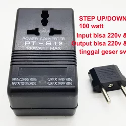 Alat Penaik Penurun Tegangan Listrik Step down 100watt Step Up Dual Voltage Converter 220V ke 110V Murah