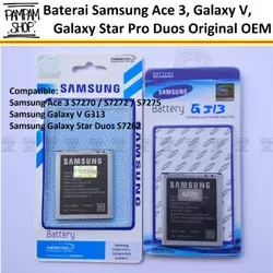 Batre / Baterai / Batrai / Battery Samsung G313 Ace 4 / Galaxy V ORI