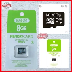 Robot Micro SD SDHC TF 8GB 8 GB kelas 10 Memory Card Kartu Memori MicroSD MMC