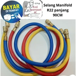 Selang manifold analizer R22 selang isi freon AC pasang AC