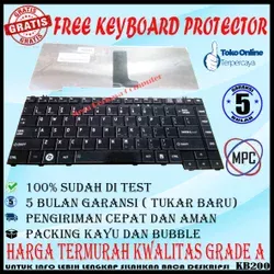 Keyboard Laptop Toshiba Satelite M200 A200 A300 L510 L300 M330 Series Free Keyboard Protector Dan Packing Kayu