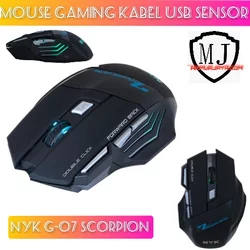 Mouse Gaming NYK G-07 SCORPION Wired Gaming NYK G-07 SCORPION Mouse Kabel Gaming NYK G-07 SCORPION Bergaransi