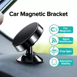 Car Magnetic Bracket Phone Holder Universal Auto Air Outlet Clip Mount Magnet Mobile Phone Holder 360 Degree Stand Interior Accessories