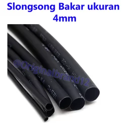 Selongsong Bakar Kabel 4mm pelindung kabel bakar heatshrink 4mm