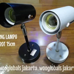 FITTING LAMPU SOROT E27 15cm SPOTLIGHT FITTING