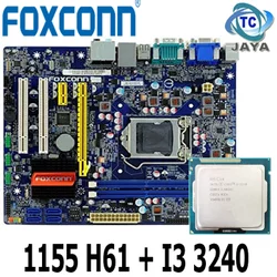 MOTHERBOARD LGA 1155 H61 FOXCONN Plus Processor Core i3 3240