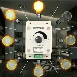 Dimmer  DC 12 - 24 Volt 8 Ampere Dimmer LED Dimmer Motor DC Speed Control