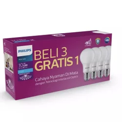 paket lampu philips 10 watt 10w 10watt led bulb philips 10 watt 10w mycare