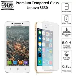 Premium Tempered Glass Lenovo S650 S 650 9H HP Anti Gores Layar Handphone Screen Guard Protector Tempred Original Ori