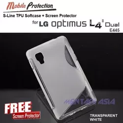 Softcase LG Optimus L4-II Dual E445 : MP S-Line TPU Softcase ( + FREE SP)