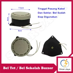 Bel Tet - Bel Sekolah - Bel Lomba Cerdas Cermat - Round Buzzer Bell High Power