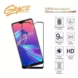 Grace Asus ZenFone Max Pro M2 - ZB631KL - 6.26 inch - 2.5D Full Screen Tempered Glass - Lis Hitam