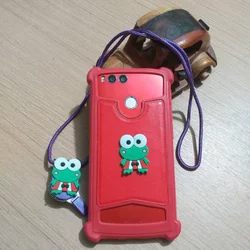 Case Advan Karakter 3D Gambar Keroppi Advan Anti Crack Hitam Tali Hp