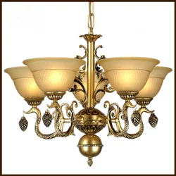 Lampu hias klasik gantung CLASSIC HERITAGE cabang 5 arms interior dekorasi rumah ruang tamu keluarga butik CHANDELIER decoration lamp quality import