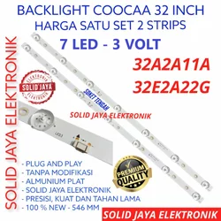 BACKLIGHT TV LED COOCAA 32 INC 32A2A11A 32E2A22G LAMPU BL COCA KOKA 7K 3V LAMPU BL 32A 2A11A 32E E2A22G LAMPU COCA 32A2A11 32E2A22 COCAA COCA TV 32 IN