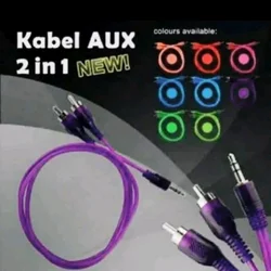 KABEL AUX 2 IN 1 RCA