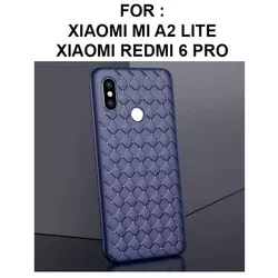 PREMIUM WOVEN case Xiaomi Mi A2 Lite - Redmi 6 Pro softcase soft casing cover tpu hp leather