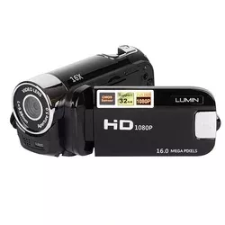 Lumin HD90 Camcorder Digital Camera 1080P 12MP Video Full HD DV DVR 2.7 TFT LCD 16x Zoom HITAM