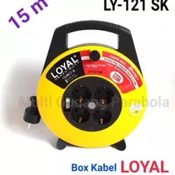 Kabel Box Kabel Roll LOYAL Heavy Duty plus  Saklar Panjang 15 Meter LY 121 SNI