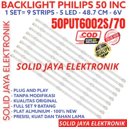 BACKLIGHT TV LED PHILIPS 50 INC 50PUT6002 50PUT6002S LAMPU BL 6V 5K 5 KANCING 6 VOLT V 50PUT 6002 IN PHILIP LAMPU BL BACKLIGHT 50 INC INCH IN 50INC