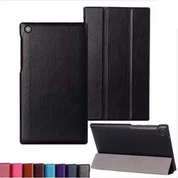 Magnetic Leather Case Asus Zenpad 8 Z380C - Z380KL + Antigores Stylus Pen (Diskon Bukalapak)