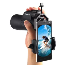 Smartphone Clamp Holder untuk Teropong Binocular Monocular Telescope