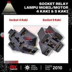 Socket Relay Klakson + Kabel / Kabel Soket Relay 4 / 5 kaki pin