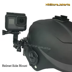 Mounting Helm Helmet Side Mount for GoPro YI  Mijia 4K BPro Action Cam Helm Curved Mount