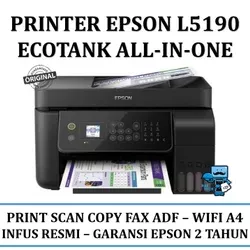 Printer EPSON L5190 All-In-One Ink Tank Printer WiFi Fax ADF - Resmi