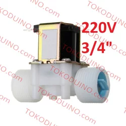 WATER ELECTRIC SOLENOID VALVE 220V NC INLET OUTLET G34 KRAN KERAN ELEKTRIK