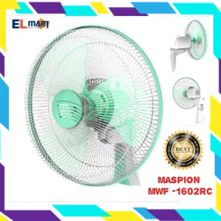 Kipas Angin wall fan maspion 16 inch remote MWF 1602RC