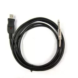 USB Guitar Link Audio Cable for PC / Mac 3M - AY14 - Black