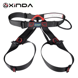 Safety Belt Body Half Body Safety Harness Survival Rock Climbing - XD-A9501 - Black