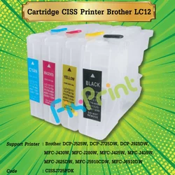 Cartridge CISS MCISS Brother LC12 LC75 Refill Printer MFC-J430W J6710DW J430W J625DW J5910DW J6910DW