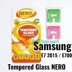 NERO Tempered Glass 0.3mm Kaca Anti Gores Samsung Galaxy E7 2015 - E700 - E700H Pelindung Temper Glas TG